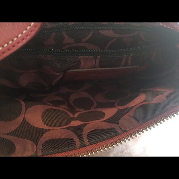 Coach Purse Red/Burgundy/Maroon - Picture 4 of 6